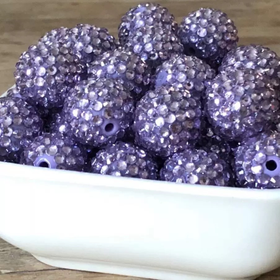  10mm Resin Rhinestone Beads