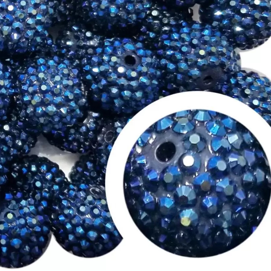  10mm Resin Rhinestone Beads