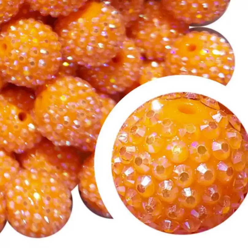 10mm Resin Rhinestone Beads
