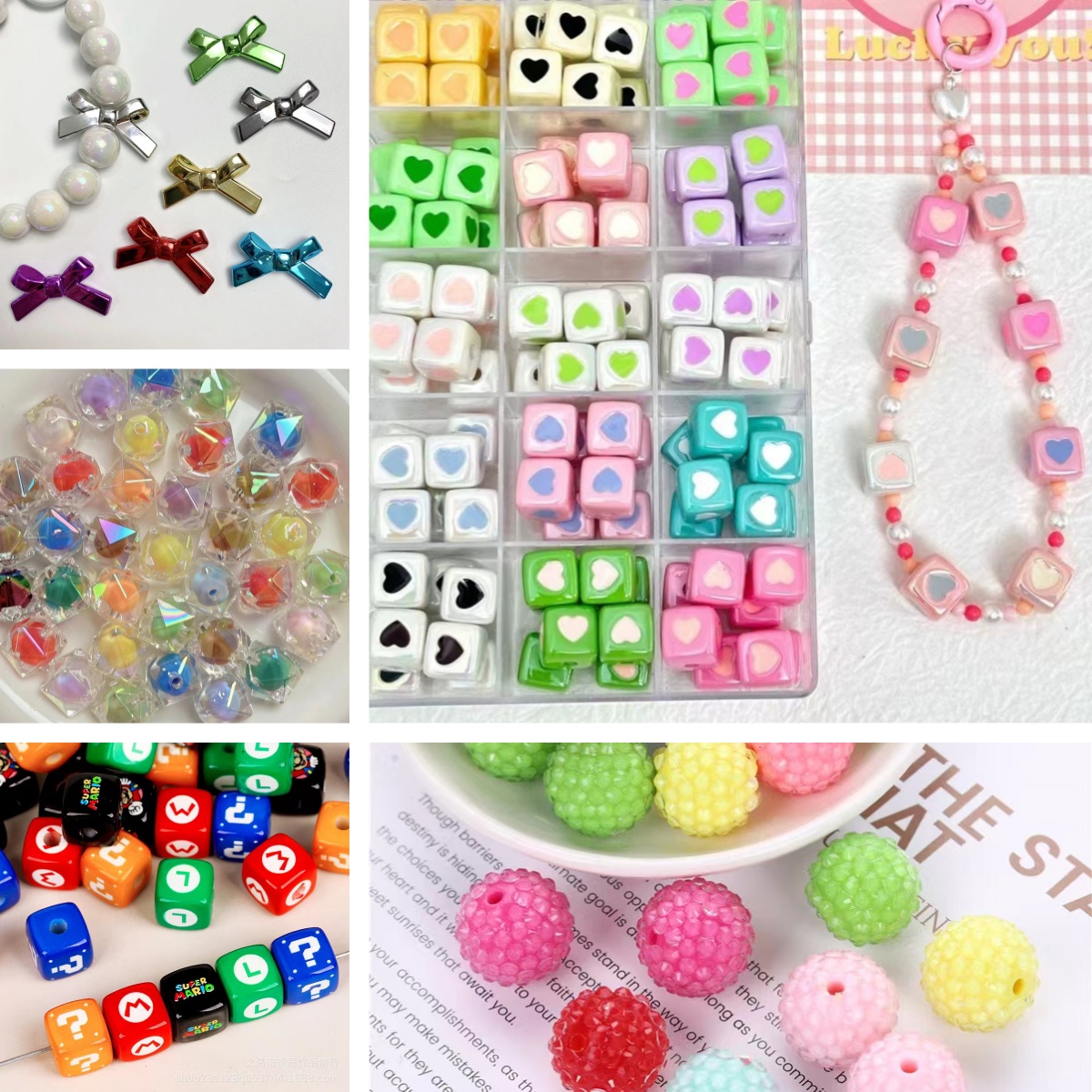 【🔥GRAND OPENING🔥10% OFF】DIY Beads Blind Bags for Beaded Pens, Keychains, Phone Chains, Stanley Cup Charms-Play in TIKTOK Live