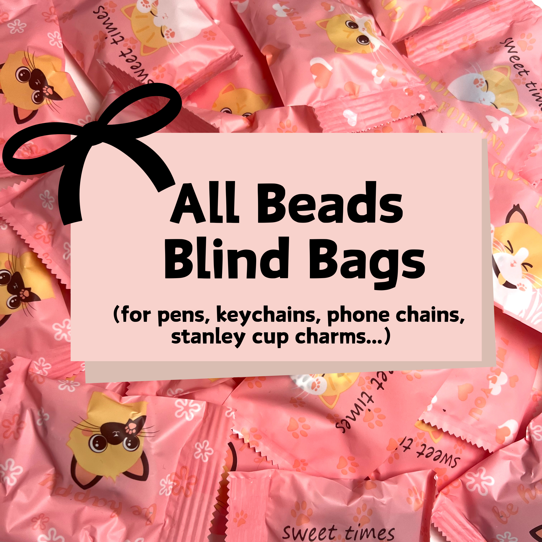 【🔥GRAND OPENING🔥10% OFF】DIY Beads Blind Bags for Beaded Pens, Keychains, Phone Chains, Stanley Cup Charms-Play in TIKTOK Live