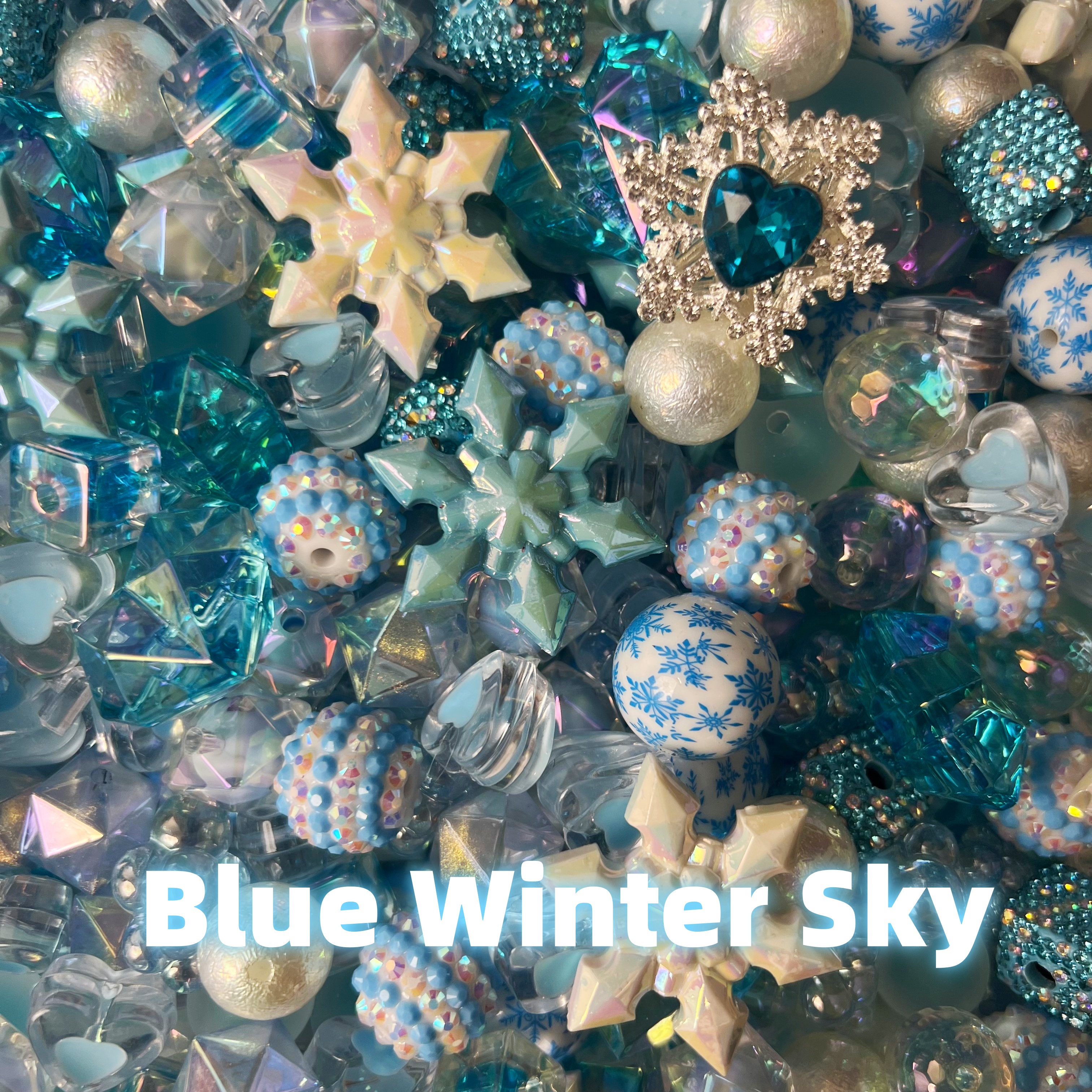 【Bead】Blue Winter Sky Mix