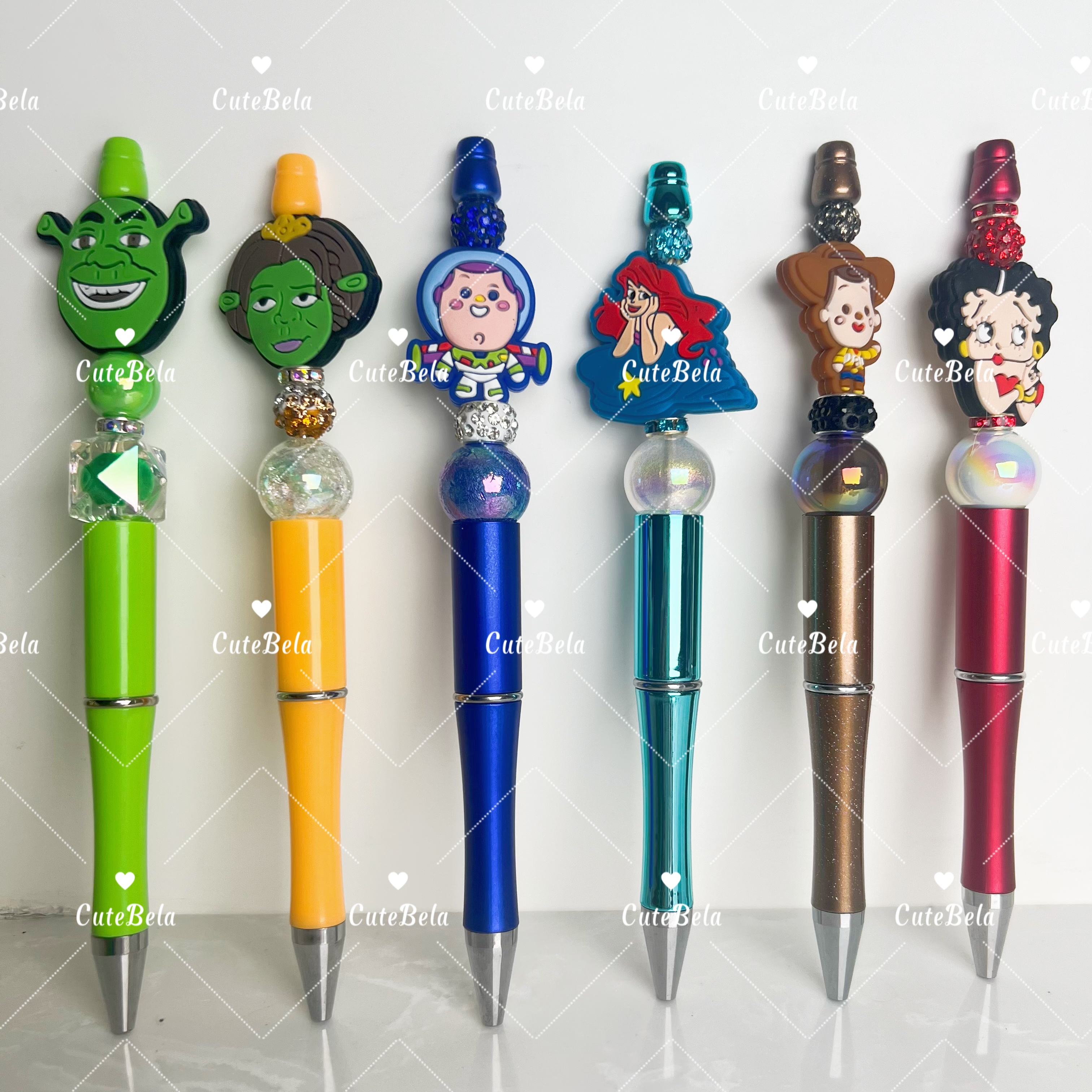 Premade Beaded Pen-People Characters