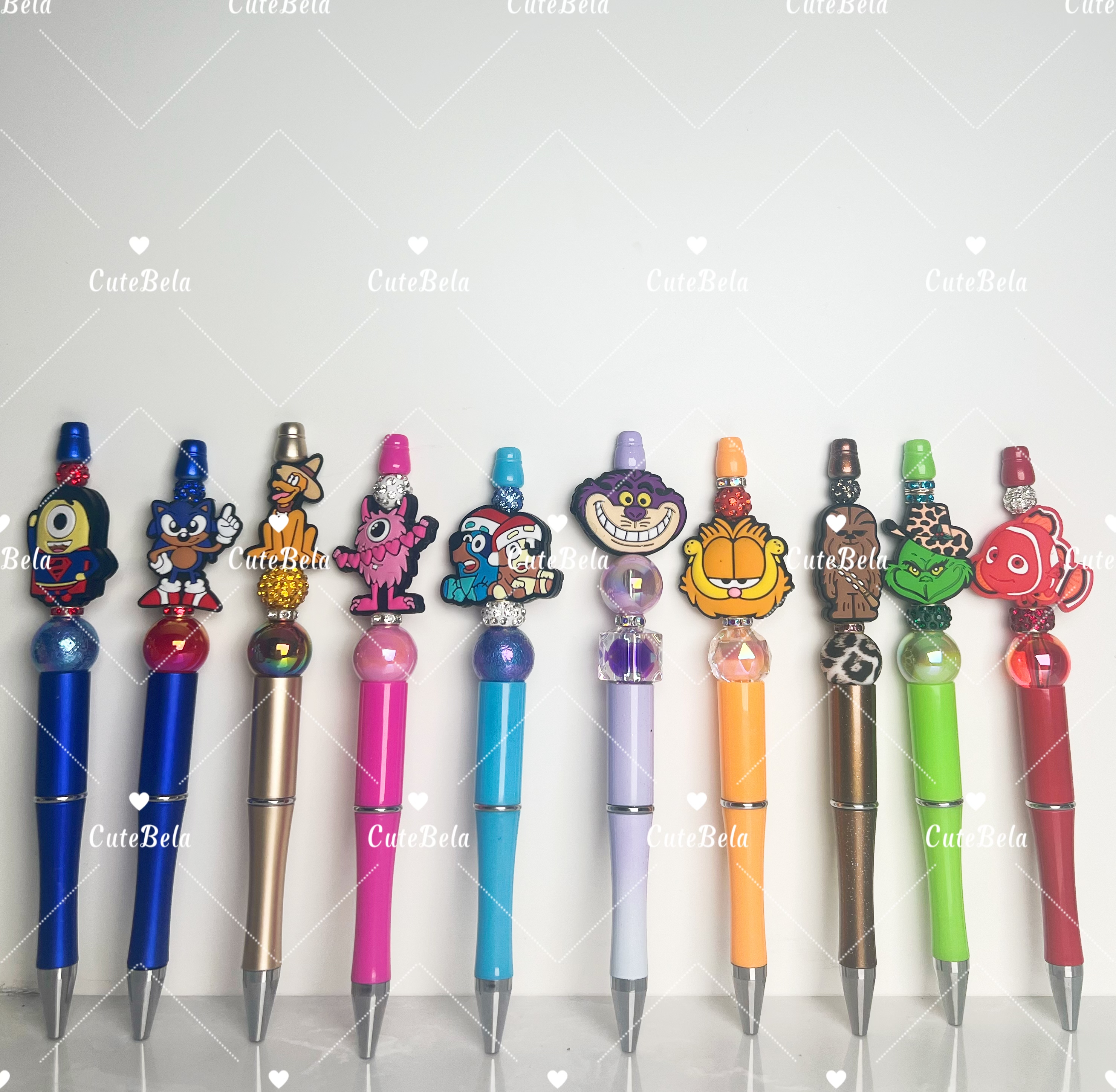 Premade Beaded Pen-Hockey and Wrestling