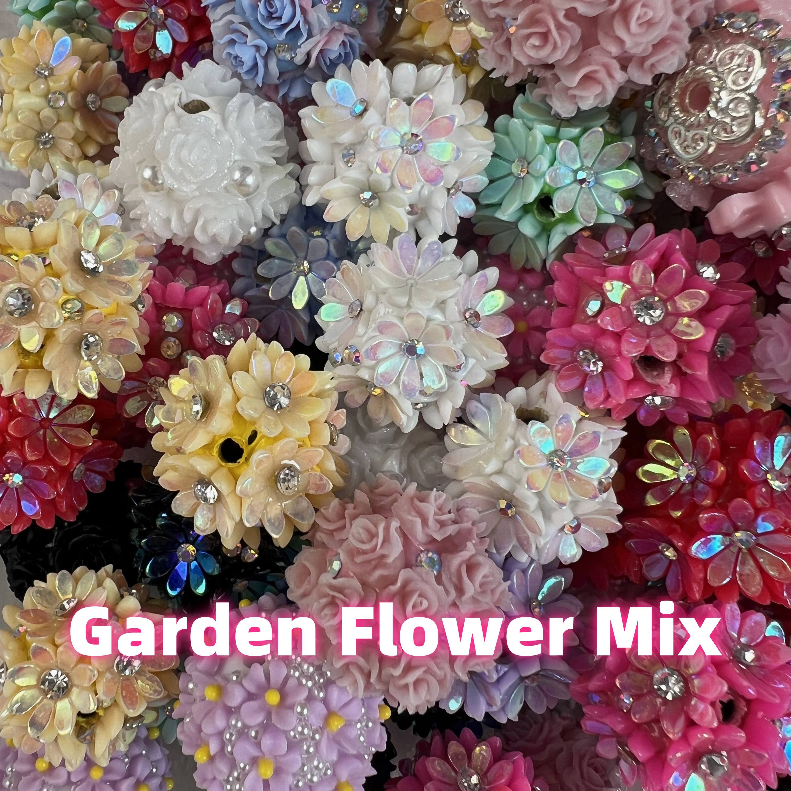 【Bead】Garden Flower Mix