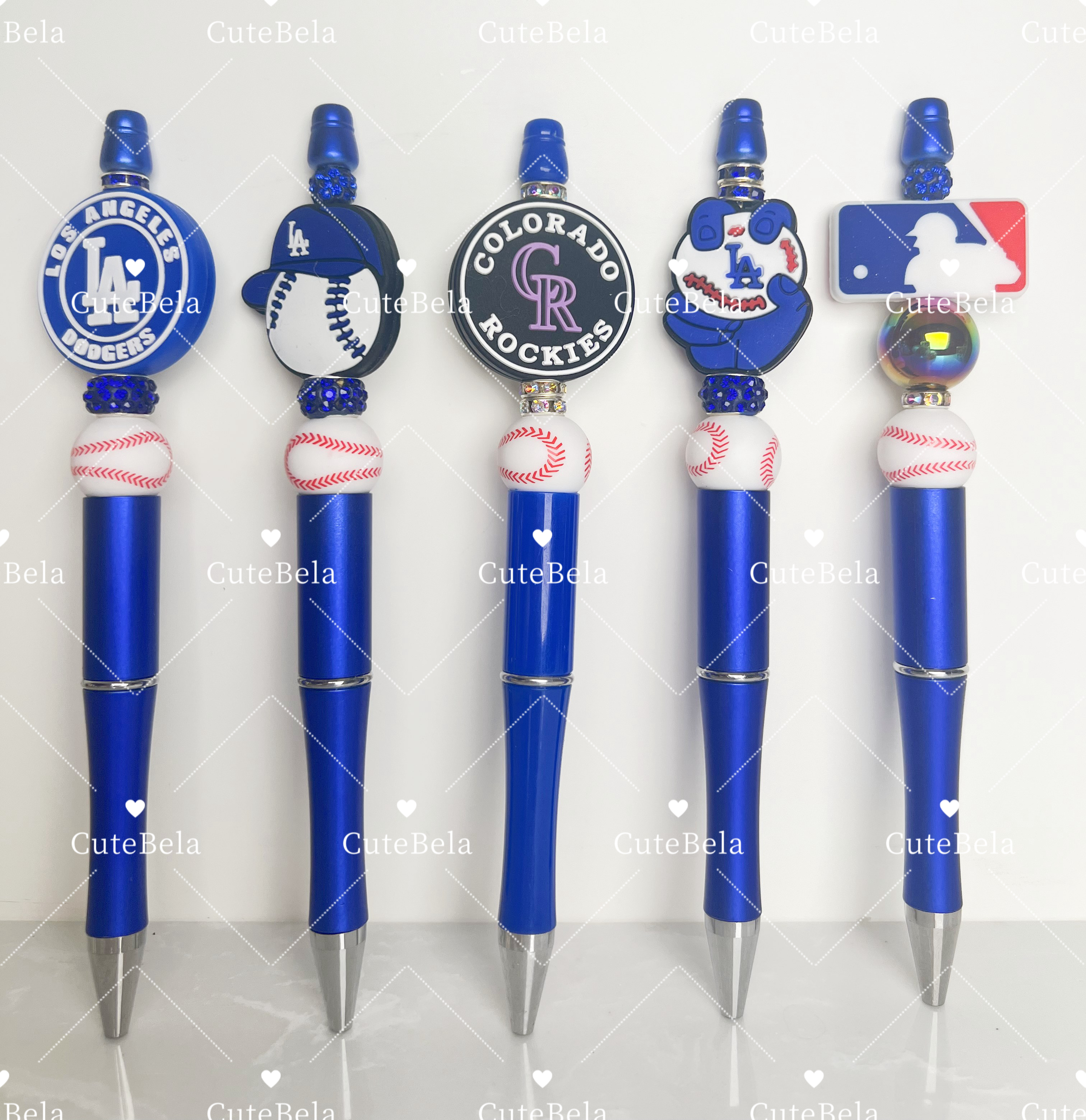Premade Beaded Pen-MLB
