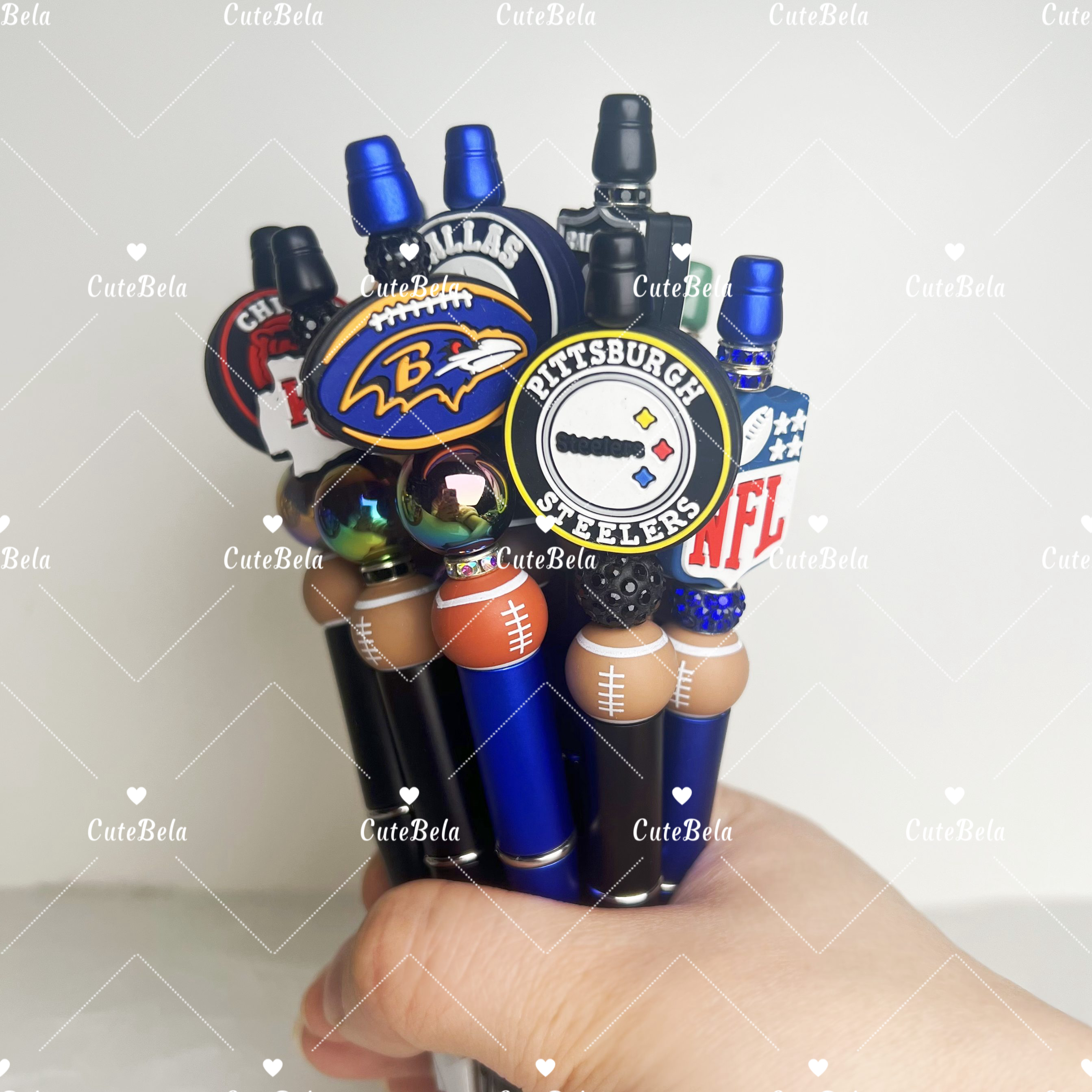 Premade Beaded Pen-NFL