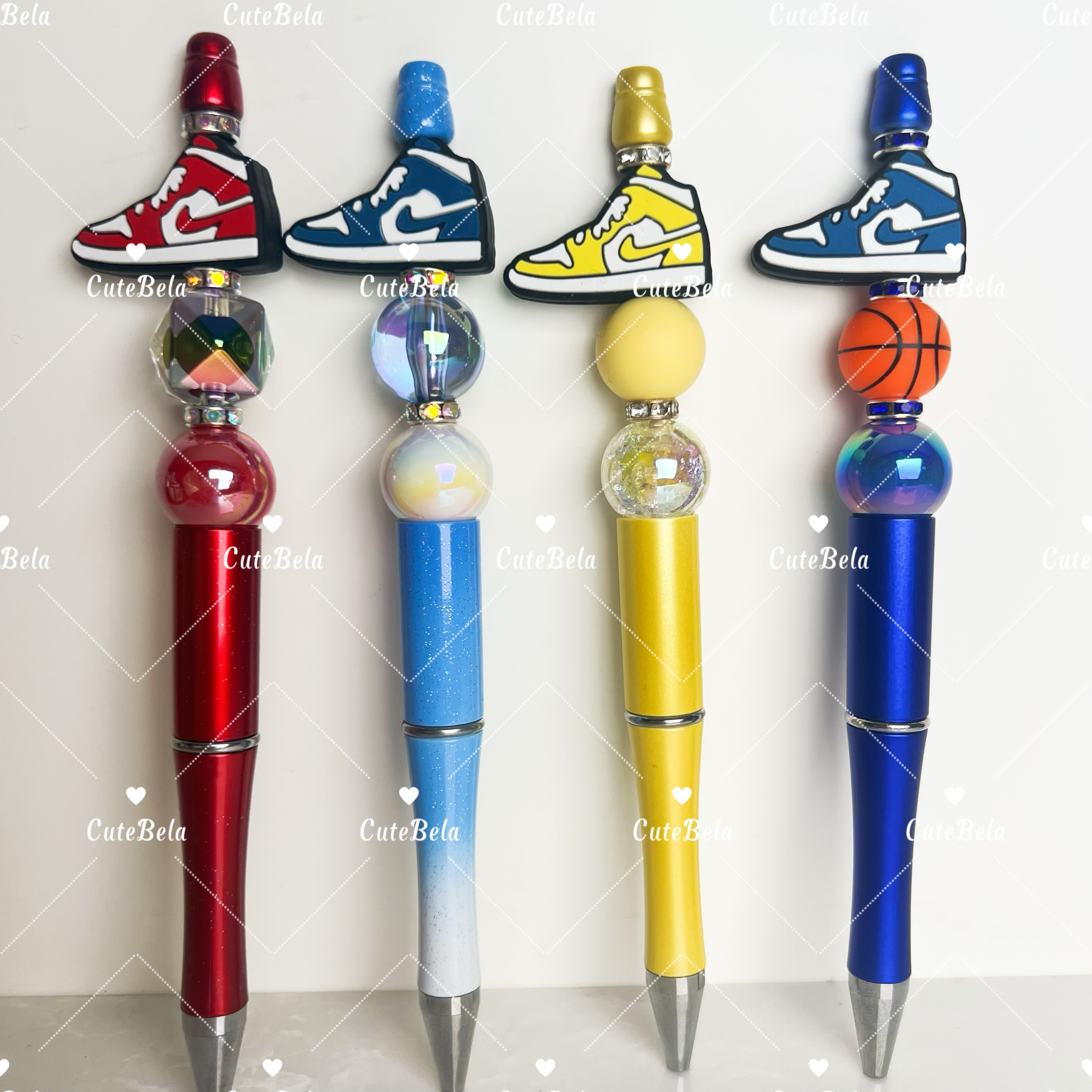 Premade Beaded Pen-Shoes