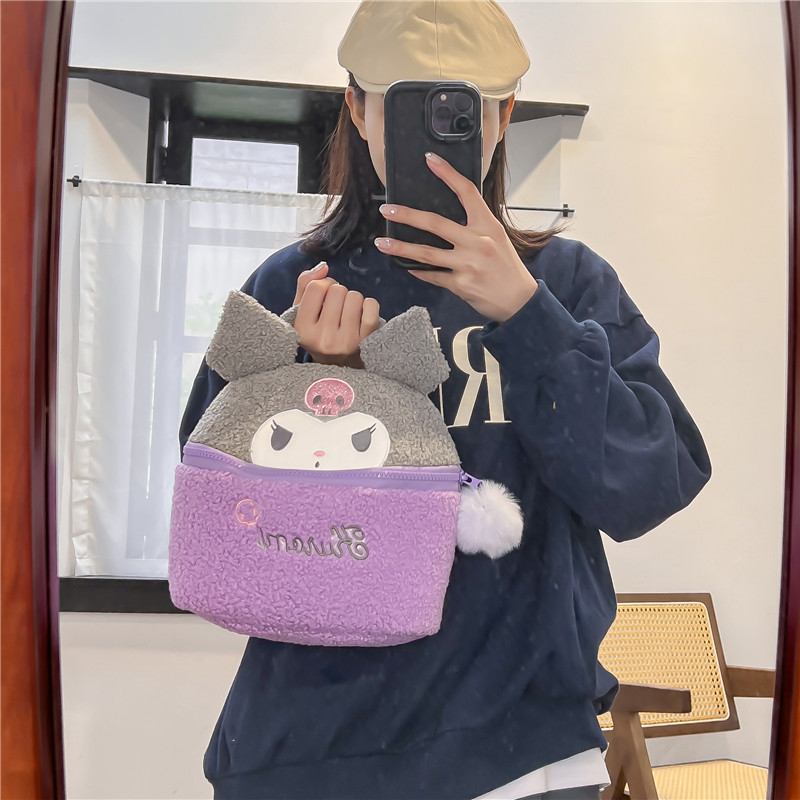 Cute Kuromi Melody Hello Kitty Portable Cosmetic Bag