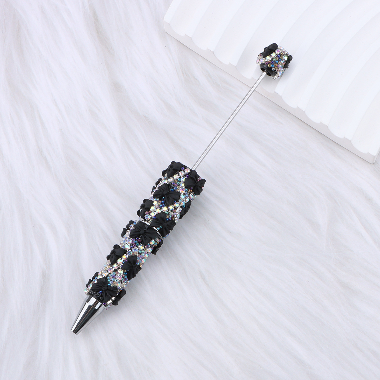 DIY Full Rhinestone & Bow Beaded Ballpoint Pens