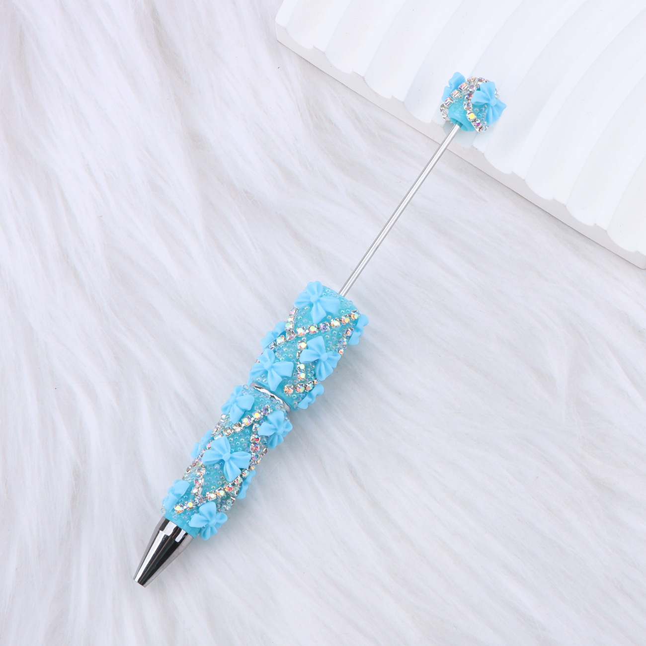 DIY Full Rhinestone & Bow Beaded Ballpoint Pens