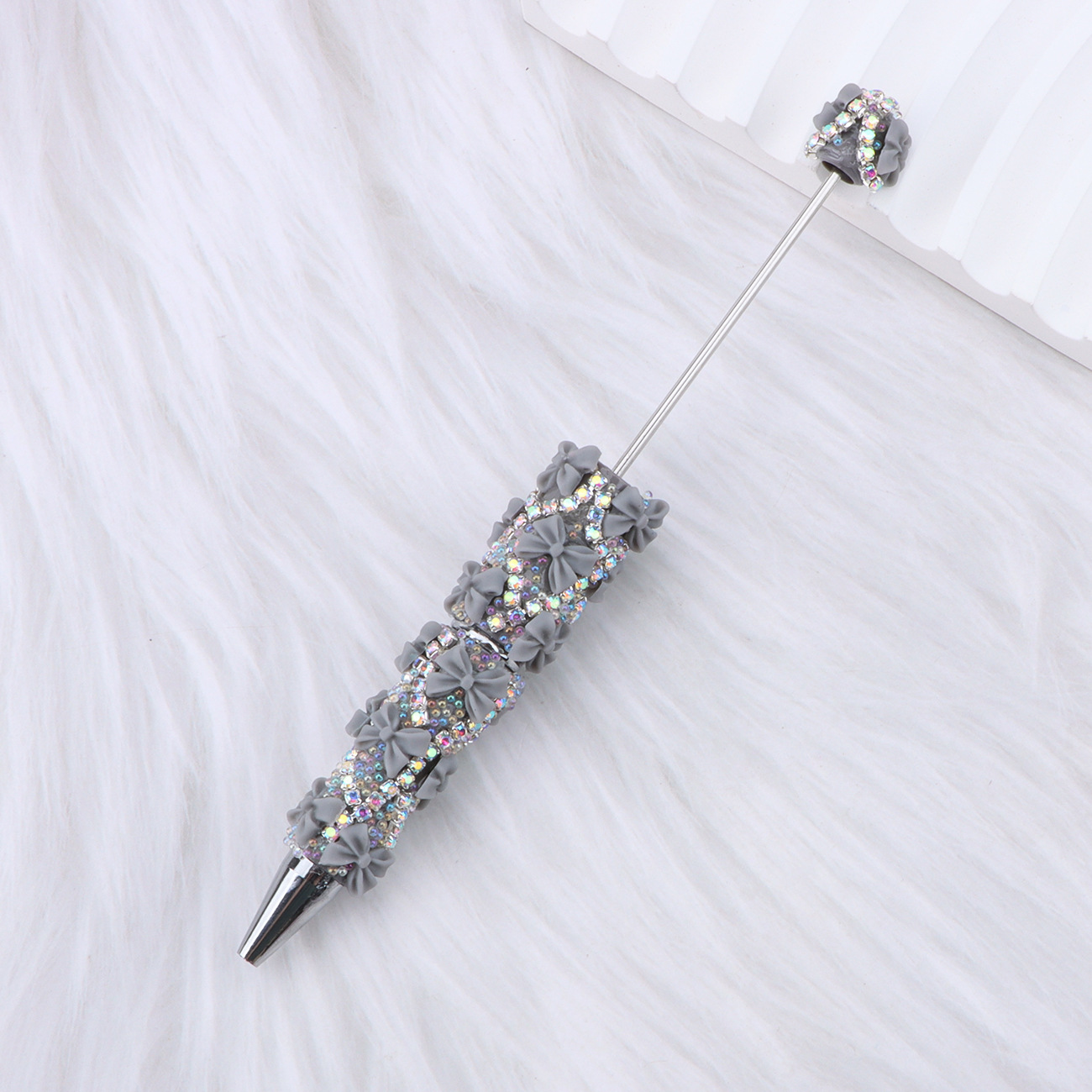 DIY Full Rhinestone & Bow Beaded Ballpoint Pens