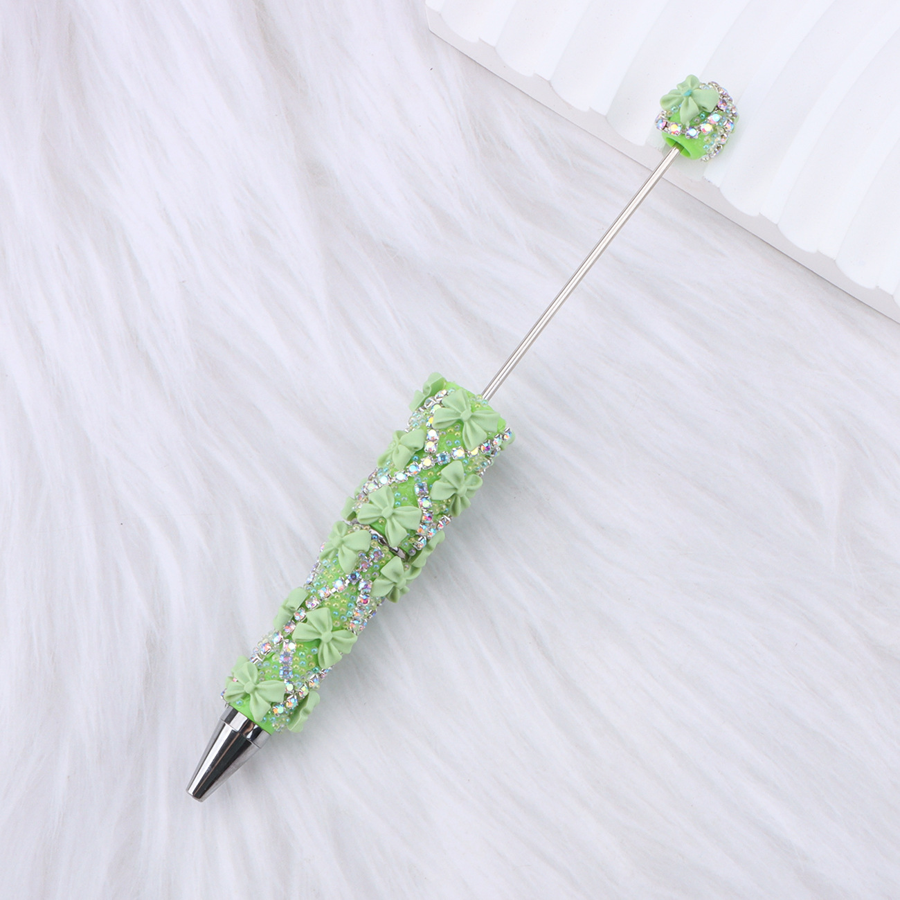 DIY Full Rhinestone & Bow Beaded Ballpoint Pens