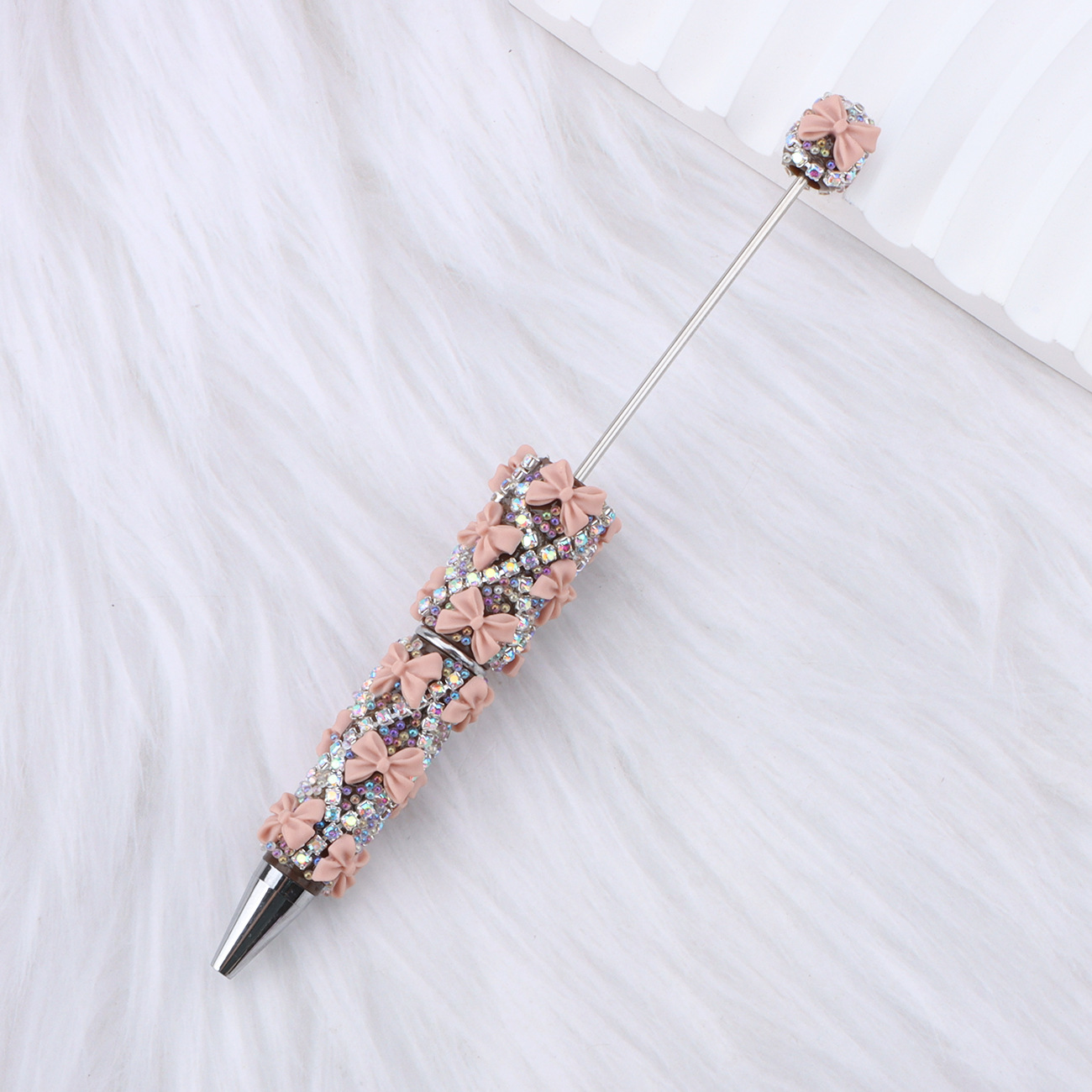 DIY Full Rhinestone & Bow Beaded Ballpoint Pens