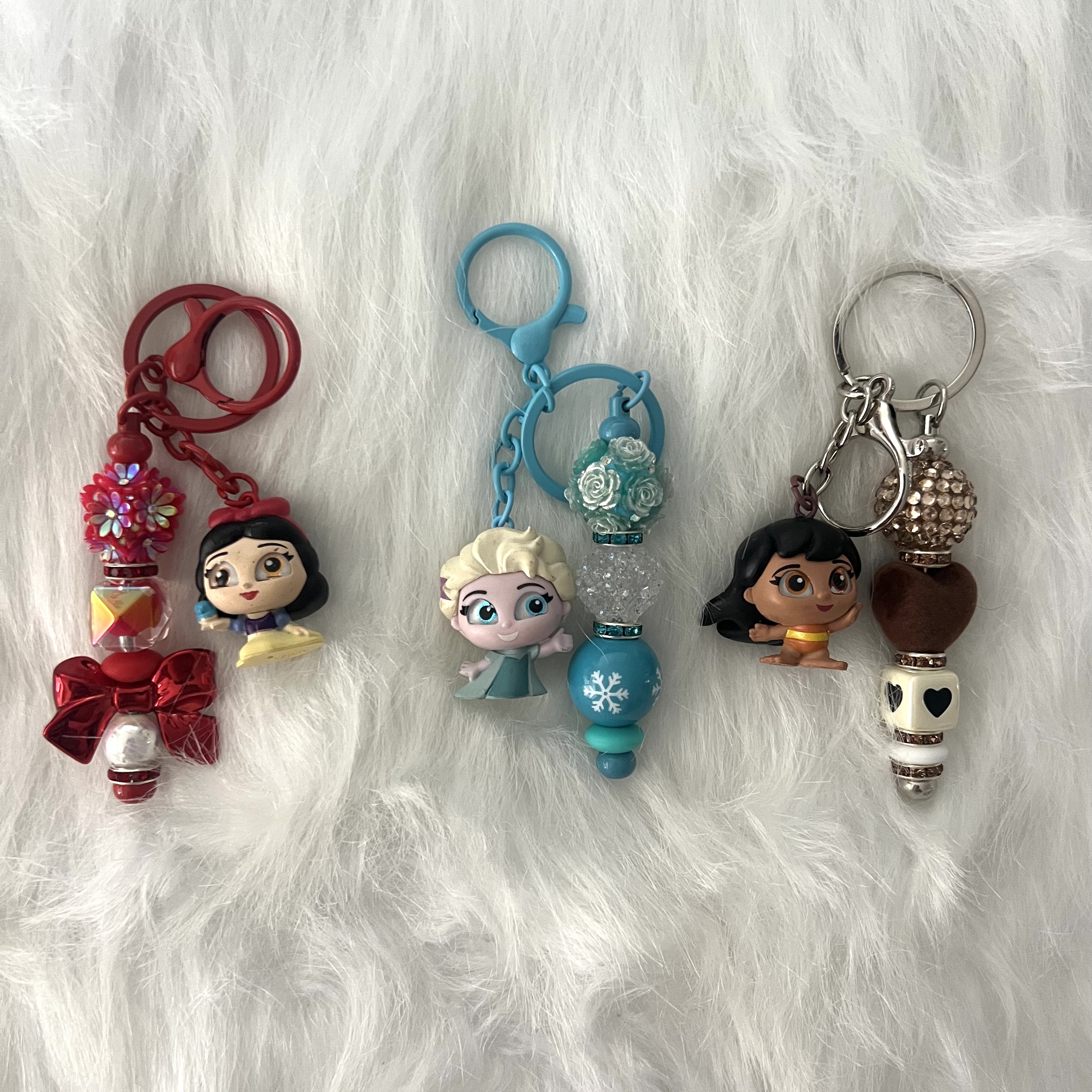 Premade Focal Keychains, Doorable Keychains, Character Keychains