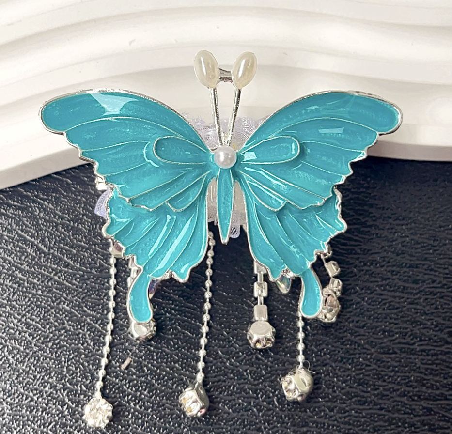 3D Butterfly Tassel Beads