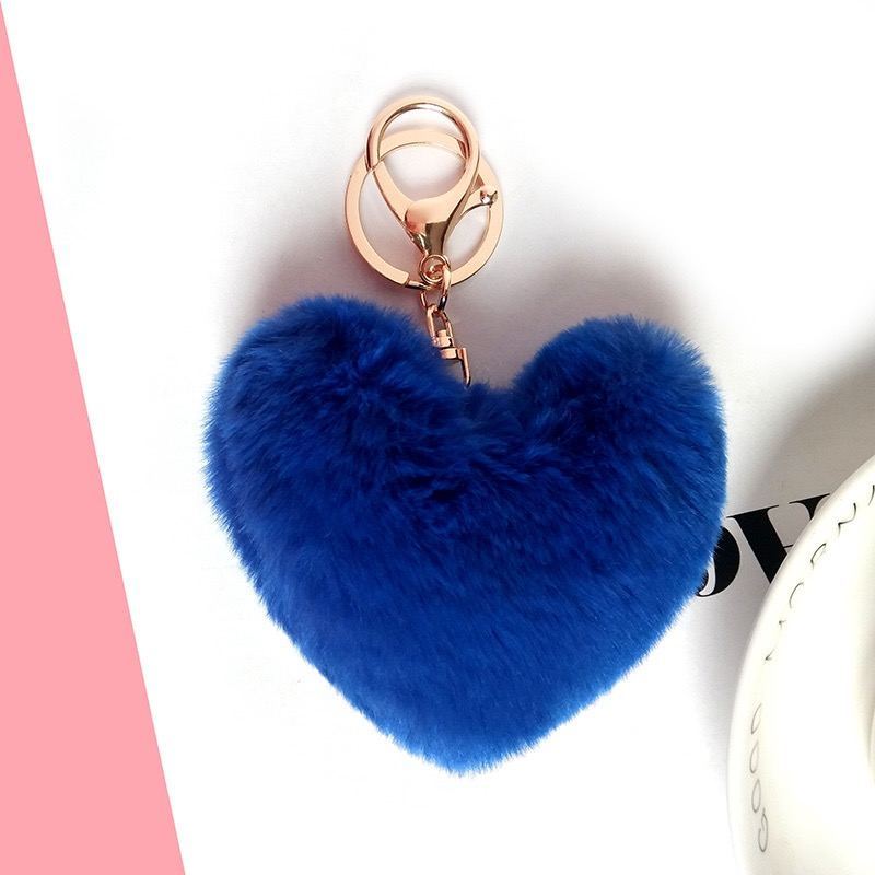 Heart Plush Keychain