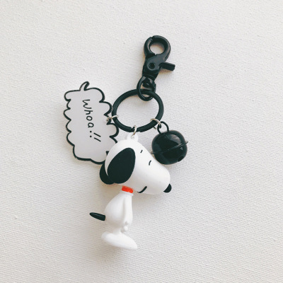 1pc Snoopy Keychain, Cute Anime Keychain, Kawaii Car Keychain Accessories,Key Purse Handbag Charms for Women