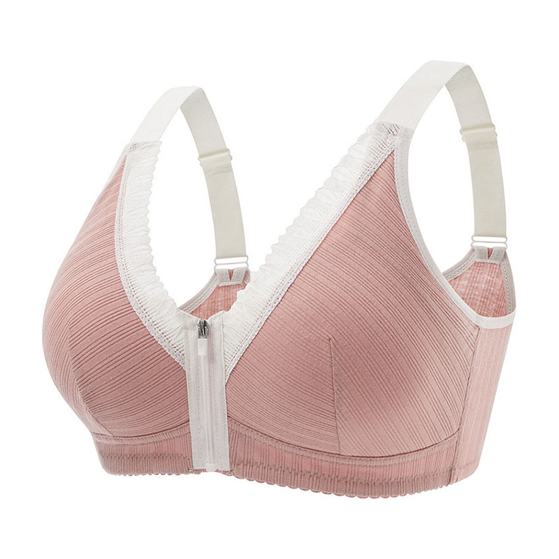 🌸SUMMER HOT SALE 50% OFF🌸PLUS SIZE WIRELESS FRONT ZIPPER COMFORT BRA