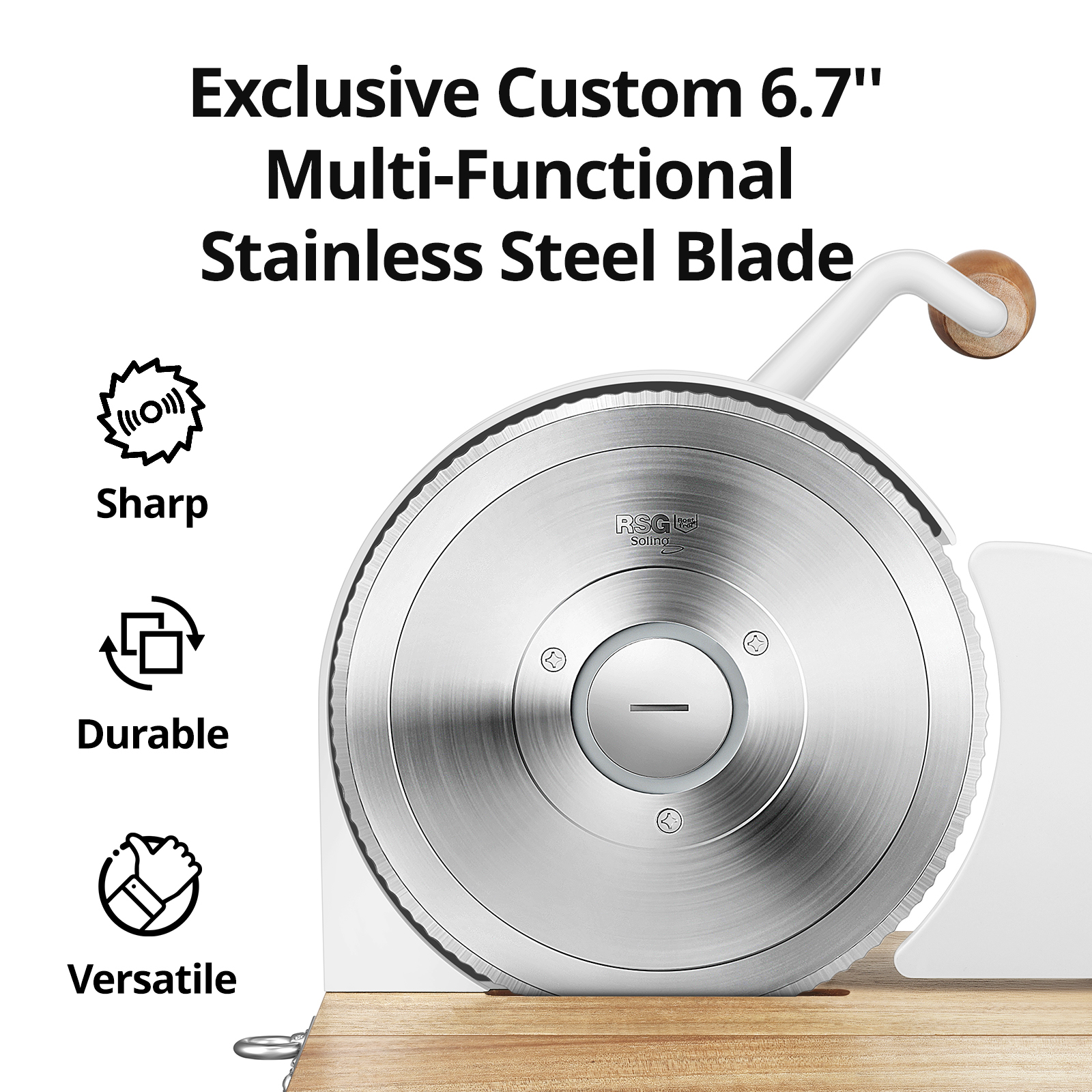 Cogace Master Manual Food Slicer with RSG 6.7'' Blade