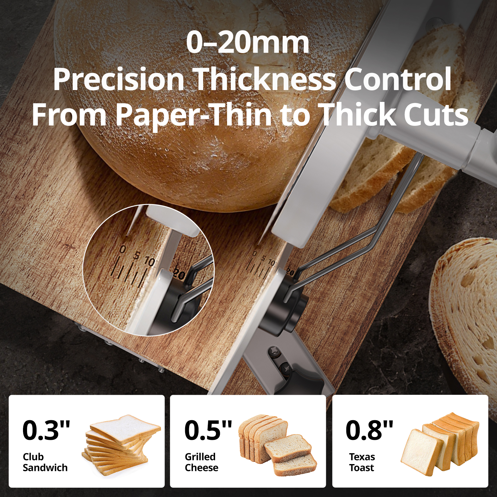Cogace Master Manual Food Slicer with RSG 6.7'' Blade
