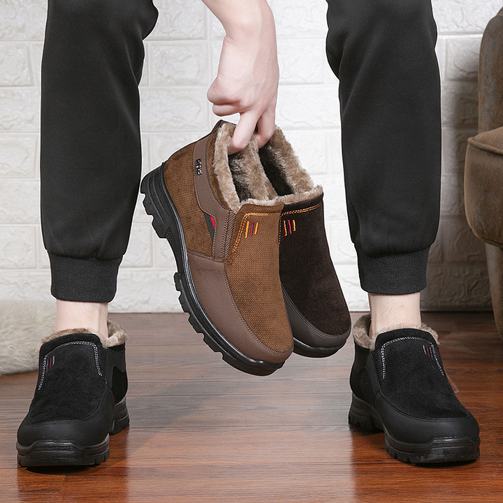 Men's Winter Fleece Waterproof Warm Non-Slip Boots