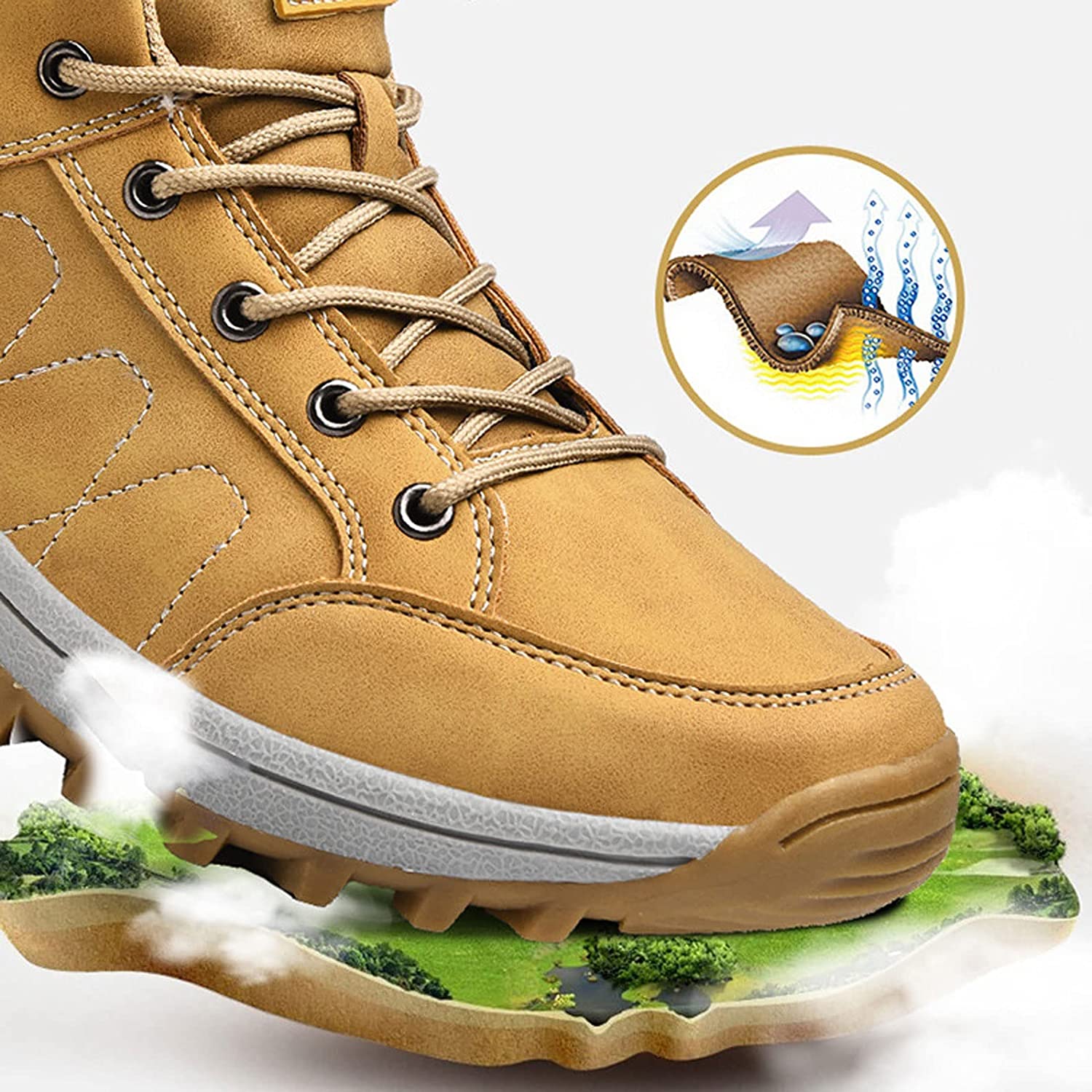 Men Outdoor Arch-support Comfy Lightweight Walking Shoes