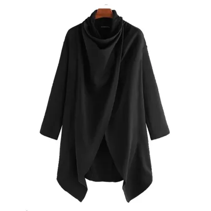 Men's irregular cape trench coat
