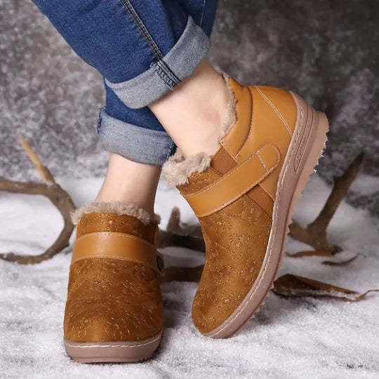 Round Head Wool Non-slip Snow Boots