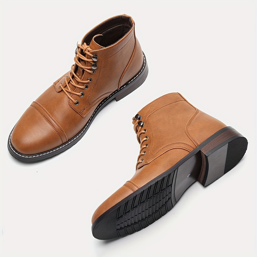 Men's Trendy Vintage Cap-toe Boots