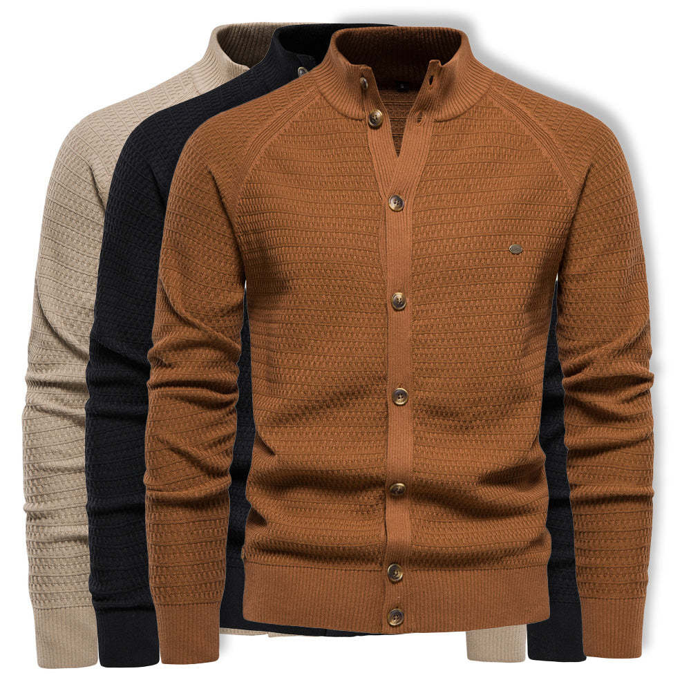 Men's Business Cotton Sweater Knit Cardigan