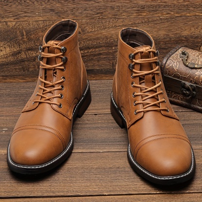 Men's Trendy Vintage Cap-toe Boots