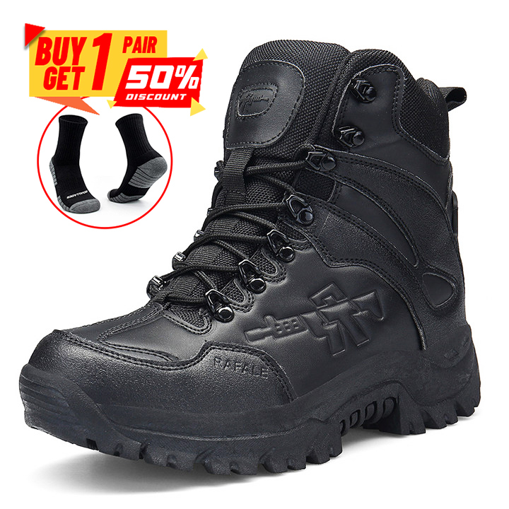 Men’s Waterproof Hiking Boot Anti-Impact Work Combat Boots
