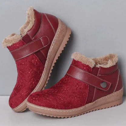 Round Head Wool Non-slip Snow Boots