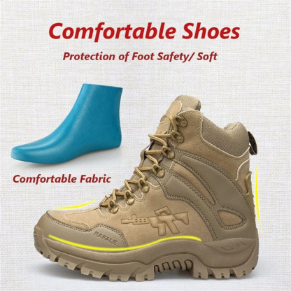Men’s Waterproof Hiking Boot Anti-Impact Work Combat Boots