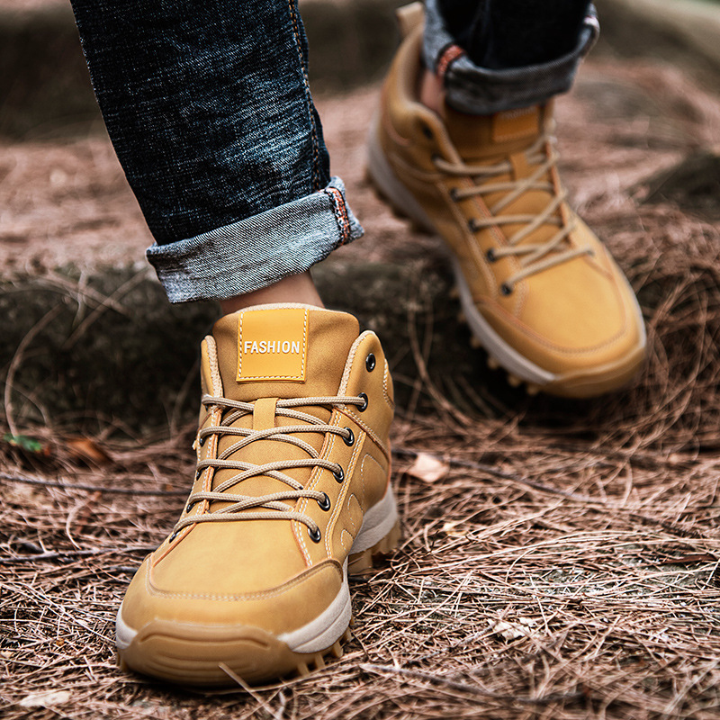 Men Outdoor Arch-support Comfy Lightweight Walking Shoes