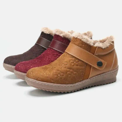 Round Head Wool Non-slip Snow Boots