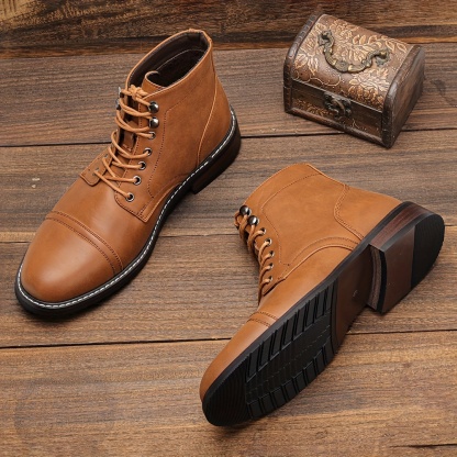 Men's Trendy Vintage Cap-toe Boots