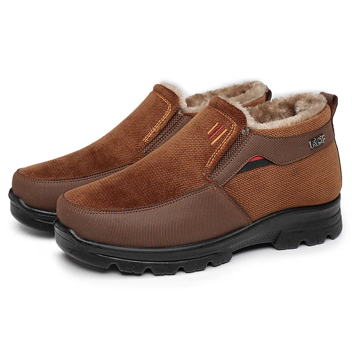 Men's Winter Fleece Waterproof Warm Non-Slip Boots