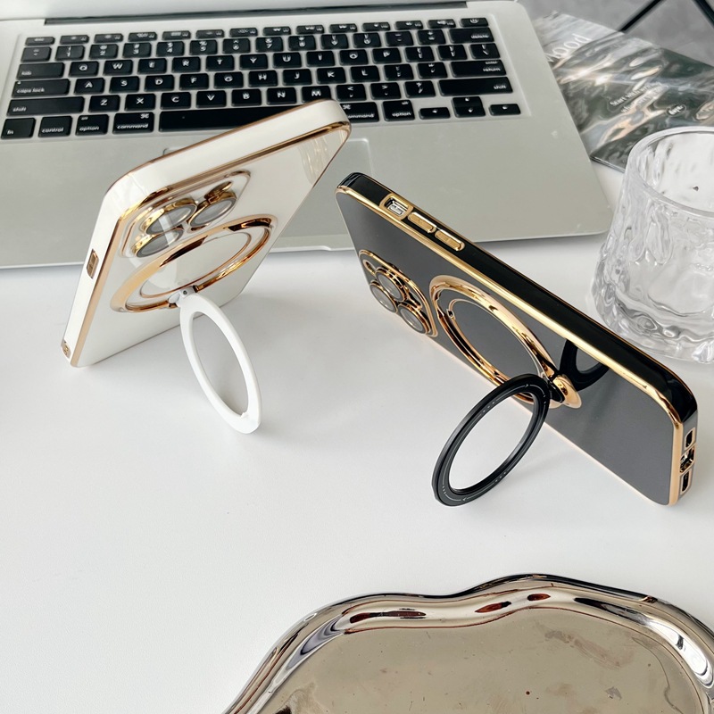 🌈Tinka Samsung iPhone + besisukančiam automobilinio telefono dėklui 📱 [magnetinis laikiklis + objektyvo plėvelė] 💍 Visiškai uždengti kraštai yra atsparesni kritimui 👉