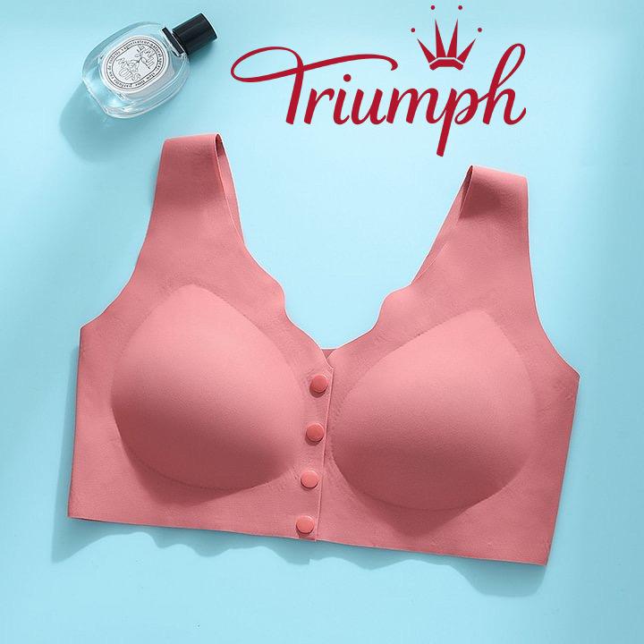 🔥Triumph besiūlė liemenėlė - ledinis šilkas be plieninių žiedų 3 komplektai (3 apatiniai)