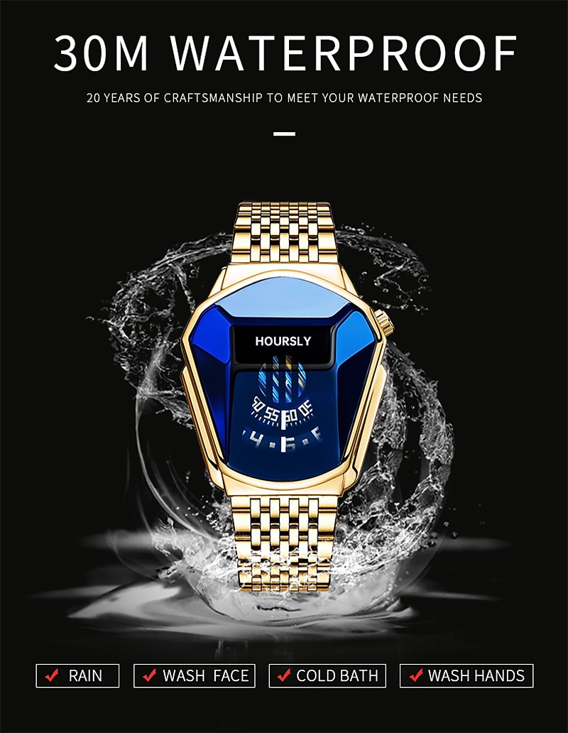 New Men'S Watch Decorative Fashion Snake Head Biker Watch Waterproof Sports Wristwatch Quartz Men'S Wristwatch 2023 - US $14.99 –P10