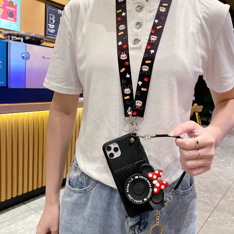 🌈📱Animacinių filmų piniginė 🥰Tinka iPhone dėklui, pečių krepšiui kryžminiam peties dirželiui💍👉