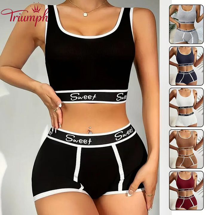 ✨【𝐓𝐫𝐢𝐮𝐦𝐩𝐡】✨👙Pilusio dydžio seksuali liemenėlė Push-up nuo slinkimo liemenėlė + kelnaitės【Nėrinių liemenėlių rinkinys】