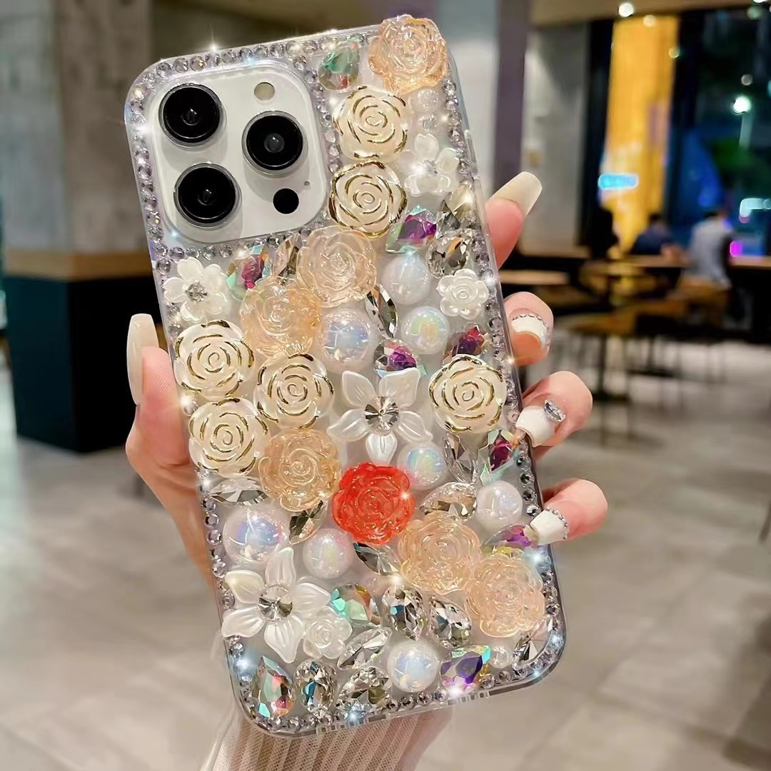 ✨Tinka iPhone Luxury Crystal Rose apsauginiam dėklui📱Geriausio sportinio dėklo pristatymas šiandien nemokamas. Gaukite savo dabar!💍👉