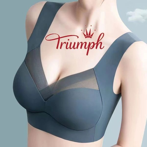 🔥Triumph besiūlė liemenėlė - ledinis šilkas be plieninių žiedų (3 apatiniai)