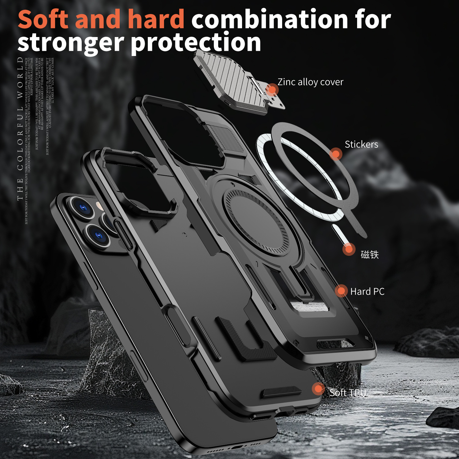 😎📲Sobib iPhone16 kaitsekattega objektiivi katteklambriga kukkumisvastane Apple 16 magnetiline telefoniümbris