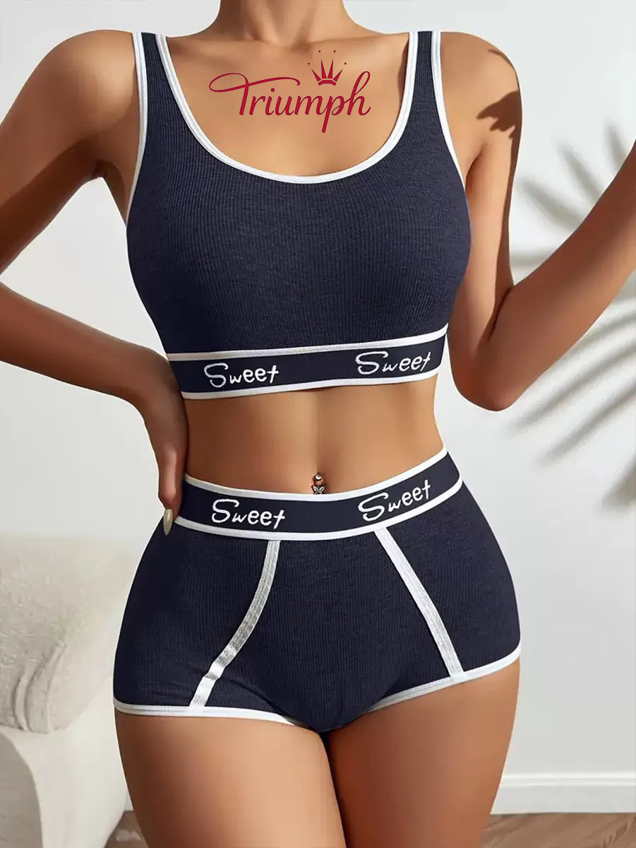 ✨【𝐓𝐫𝐢𝐮𝐦𝐩𝐡】✨👙Pilusio dydžio seksuali liemenėlė Push-up nuo slinkimo liemenėlė + kelnaitės【Nėrinių liemenėlių rinkinys】
