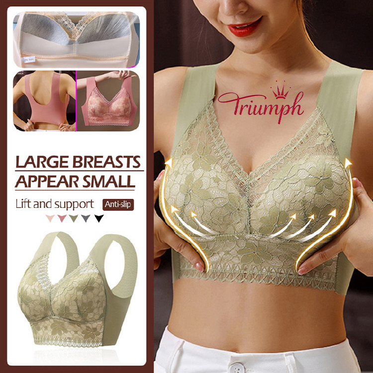 🔥【Pirk 2, gauk 1 nemokamai】❤️Patogi ir seksuali nėriniuota liemenėlė【40-110KG】