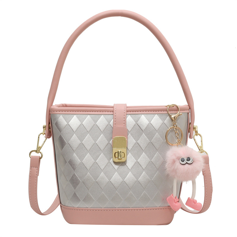 [UR®]💗💃UR mielas pliušinis kibiras su pakabuku👜2023 nauja madinga ir madinga didelės talpos rankinė ant peties 😍